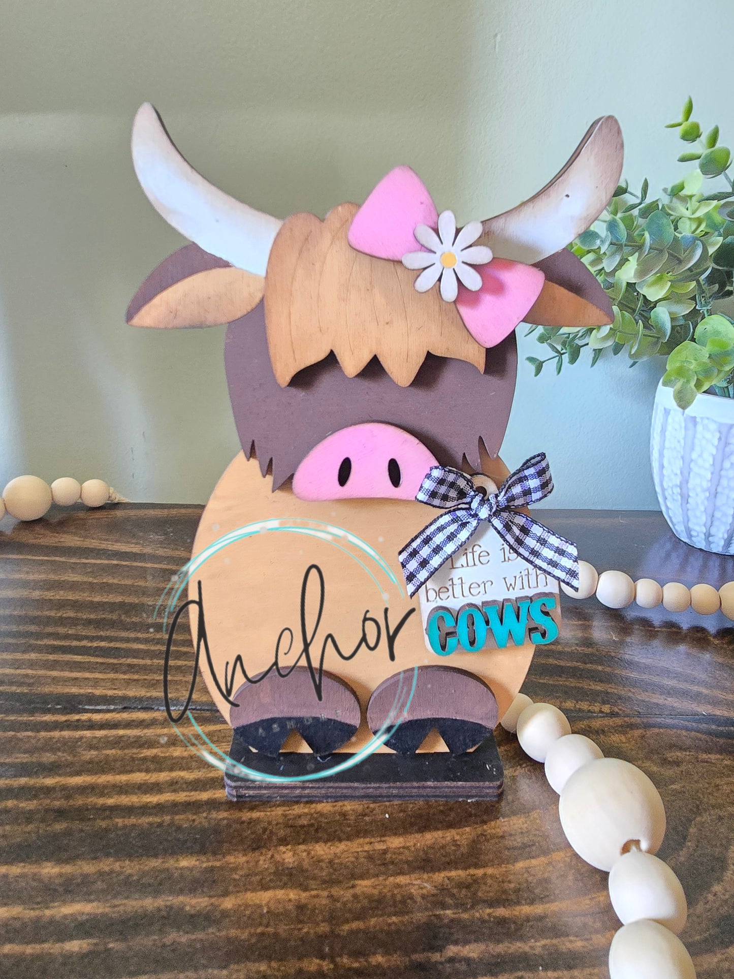 Highland Cow Shelf Sitter