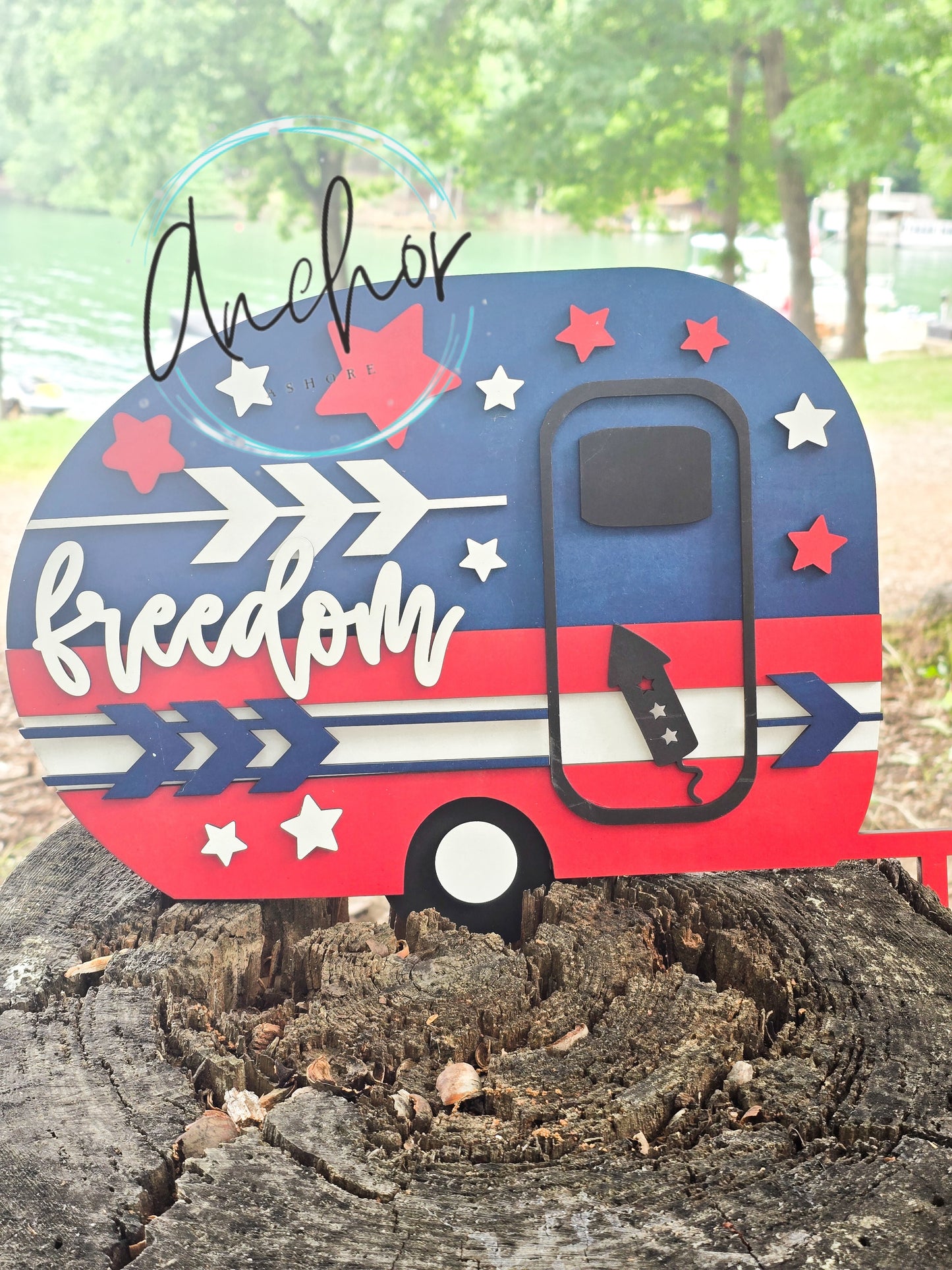 "Freedom" Camper Shelf Sitter