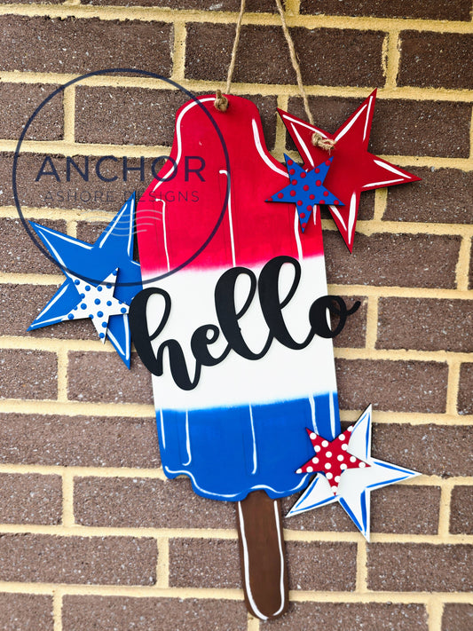 Hello Popsicle Hanger