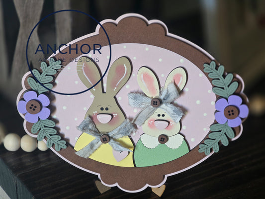 Prim Bunny Couple Frame